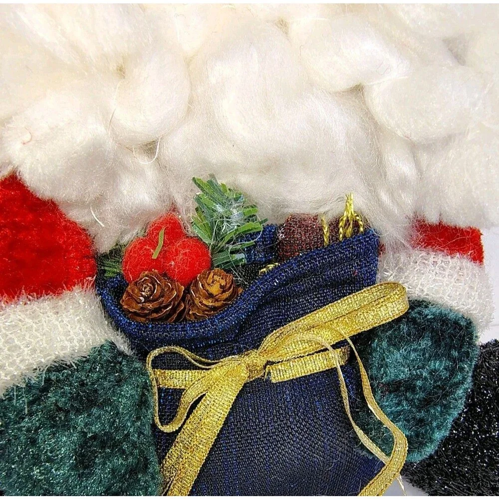 Vintage Santa Joelson Industries Christmas Holiday Home Decor Plush 12